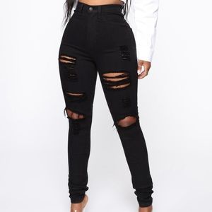 Black skinny jeans
